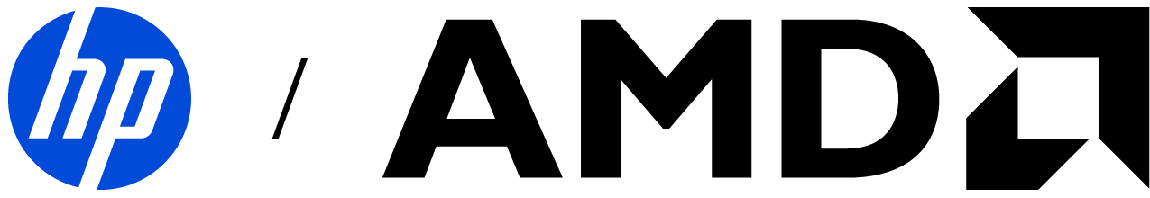 HP and AMD Logo